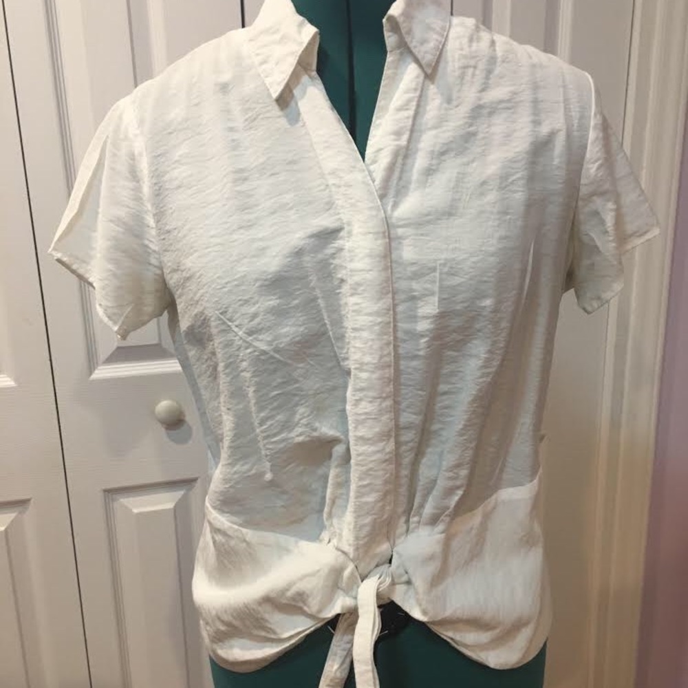 White Tie Blouse